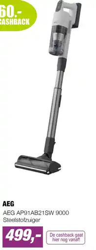 EP AEG AP91AB21SW 9000 Steelstofzuiger aanbieding