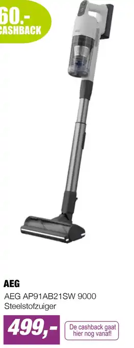 EP AEG AP91AB21SW 9000 Steelstofzuiger aanbieding
