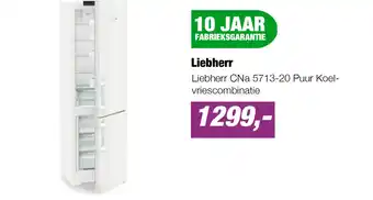 EP Liebherr CNa 5713-20 Puur Koel-vriescombinatie aanbieding
