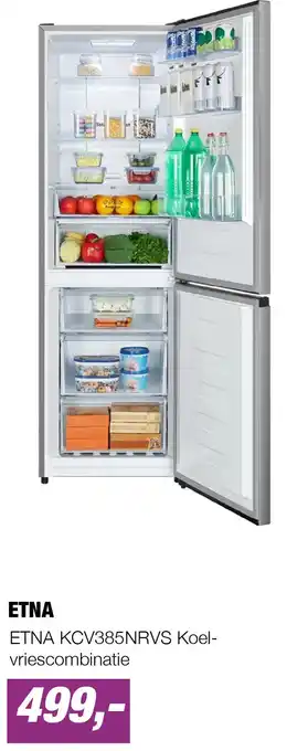 EP ETNA KCV385NRVS Koel-vriescombinatie aanbieding