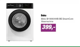 EP Beko B1W864WB BE SteamCure Wasmachine aanbieding