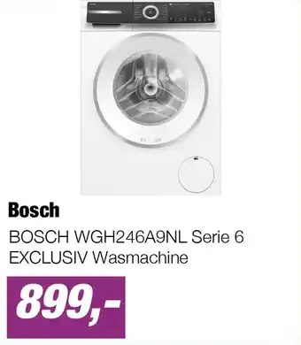 EP BOSCH WGH246A9NL Serie 6 EXCLUSIV Wasmachine aanbieding