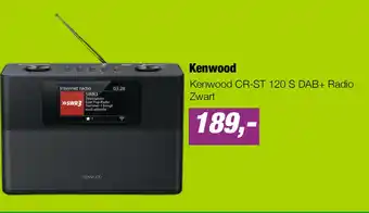 EP Kenwood CR-ST 120 S DAB+ Radio Zwart aanbieding