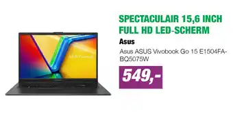 EP Asus ASUS Vivobook Go 15 E1504FA-BQ5075W aanbieding