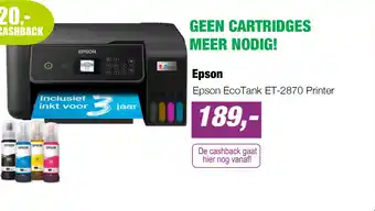 EP Epson EcoTank ET-2870 Printer aanbieding