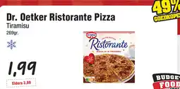 Budget Food Dr. Oetker Ristorante Pizza Tiramisu aanbieding