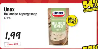 Budget Food Unox Hollandse Aspergesoep aanbieding