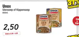 Budget Food Unox Uiensoep of Kippensoep aanbieding