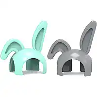 Bol.com Alecto DIVM-EARS - Accessoire Konijnenoren voor SMARTBABY10 & DIVM-850 - 2 stuks - Grijs en Groen aanbieding