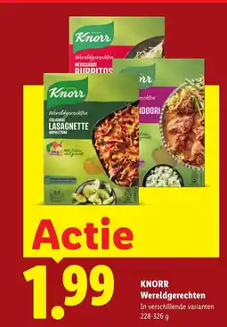 Lidl Knorr Wereldgerechten aanbieding