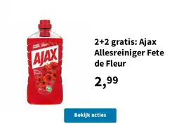 Plein.nl 2+2 gratis: Ajax Allesreiniger Fete de Fleur aanbieding