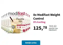 Plein.nl 8x Modifast Weight Control aanbieding