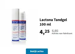 Plein.nl Lactona Tandgel 100 ml aanbieding