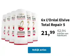 Plein.nl 6x L'Oréal Elvive Total Repair 5 aanbieding