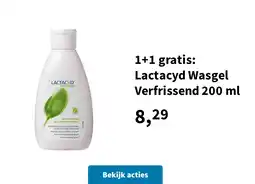 Plein.nl 1+1 gratis: Lactacyd Wasgel Verfrissend 200 ml aanbieding