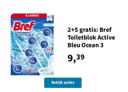 Plein.nl 2+5 gratis: Bref Toiletblok Active Bleu Ocean 3 aanbieding