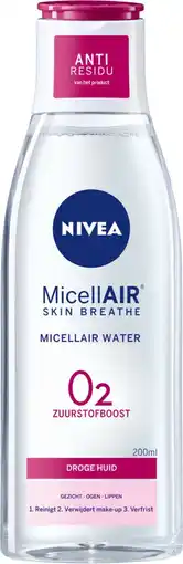 Bol.com Nivea - O2 Zuurstofboost Micellair Water - Droge Huid - 200 ml aanbieding