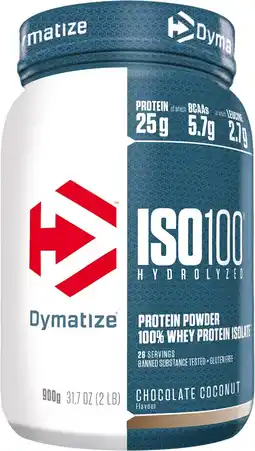 Bol.com Dymatize ISO 100 (932g) Chocolate Coconut - Eiwitten - Wei-eiwit isolaat aanbieding