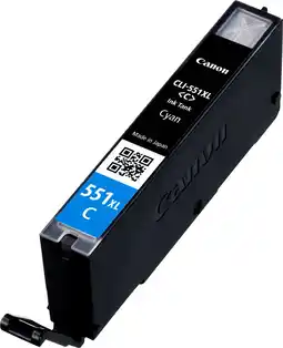Bol.com Canon CLI-551XL - Inktcartridge / Cyaan / Hoge Capaciteit aanbieding