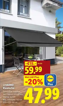 Lidl Livarno Klemluifel aanbieding