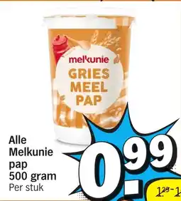 Albert Heijn Alle Melkunie pap aanbieding