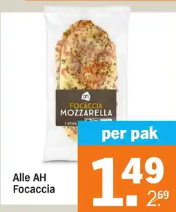 Albert Heijn Alle AH Focaccia aanbieding