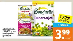Albert Heijn Alle Bonduelle en Diepvries Groenten aanbieding