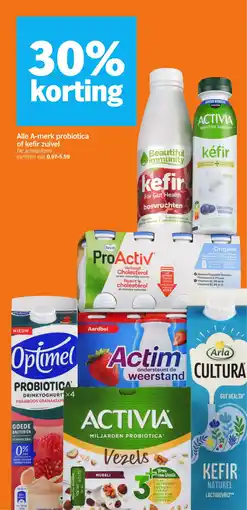 Albert Heijn Alle A-merk Probiotica of Kefir Zuivel aanbieding