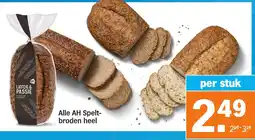 Albert Heijn Alle AH Speltbroden Heel aanbieding