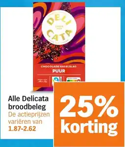 Albert Heijn Alle Delicata Broodbeleg aanbieding