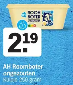 Albert Heijn AH Roomboter ongezouten aanbieding