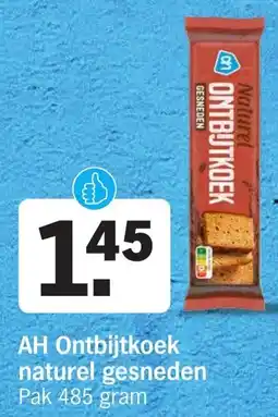 Albert Heijn AH Ontbijtkoek naturel gesneden aanbieding