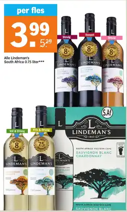 Albert Heijn Alle Lindeman's South Africa aanbieding