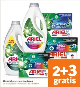 Albert Heijn Alle Ariel pods+ en vloeibaar+ aanbieding