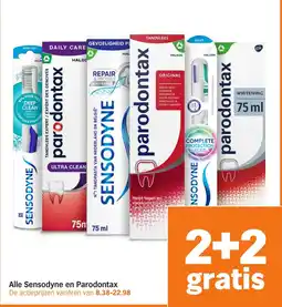 Albert Heijn Alle Sensodyne en Parodontax aanbieding