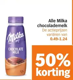 Albert Heijn Alle Milka chocolademelk aanbieding