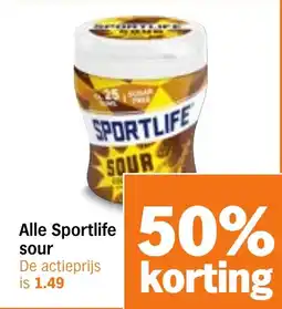 Albert Heijn Alle Sportlife sour aanbieding