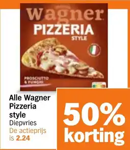 Albert Heijn Alle Wagner Pizzeria style aanbieding