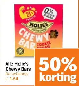 Albert Heijn Alle Holie's Chewy Bars aanbieding