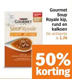 Albert Heijn Gourmet Soup Royale kip, rund en kalkoen aanbieding