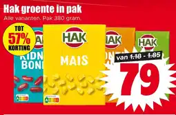 Dirk Hak groente in pak aanbieding