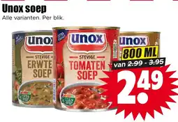 Dirk Unox Soep aanbieding