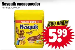Dirk Nesquik cacaopoeder aanbieding