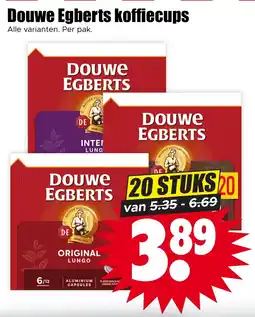 Dirk Douwe Egberts koffiecups aanbieding