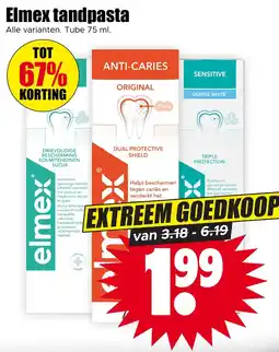 Dirk Elmex Tandpasta aanbieding