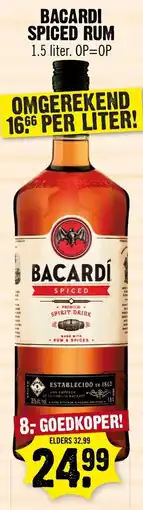 Dirk Bacardi Spiced Rum aanbieding