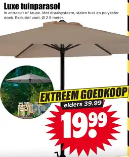 Dirk Luxe Tuinparasol aanbieding