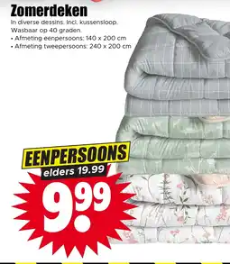 Dirk Zomerdeken Eenpersoons aanbieding