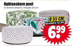 Dirk Opblaasbare poef aanbieding