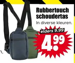 Dirk Rubbertouch schoudertas aanbieding